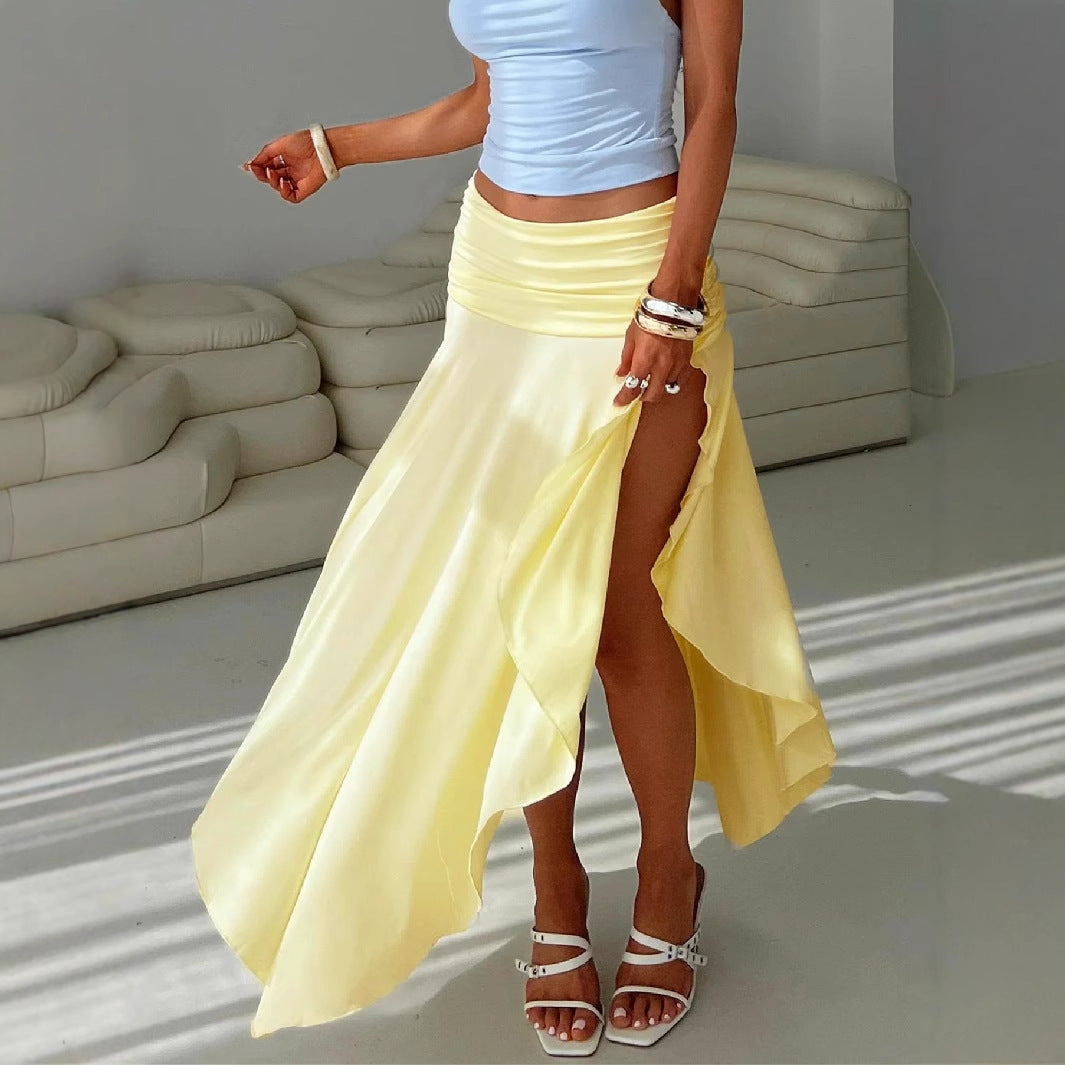 The Sorrento Asymmetrical Midi Skirt