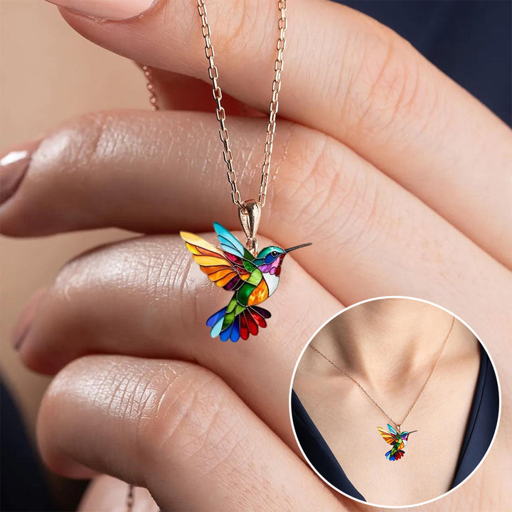 Nahla - Hummingbird Necklace and Earrings