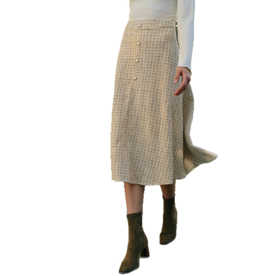 The Toorak Button-Front Midi Skirt