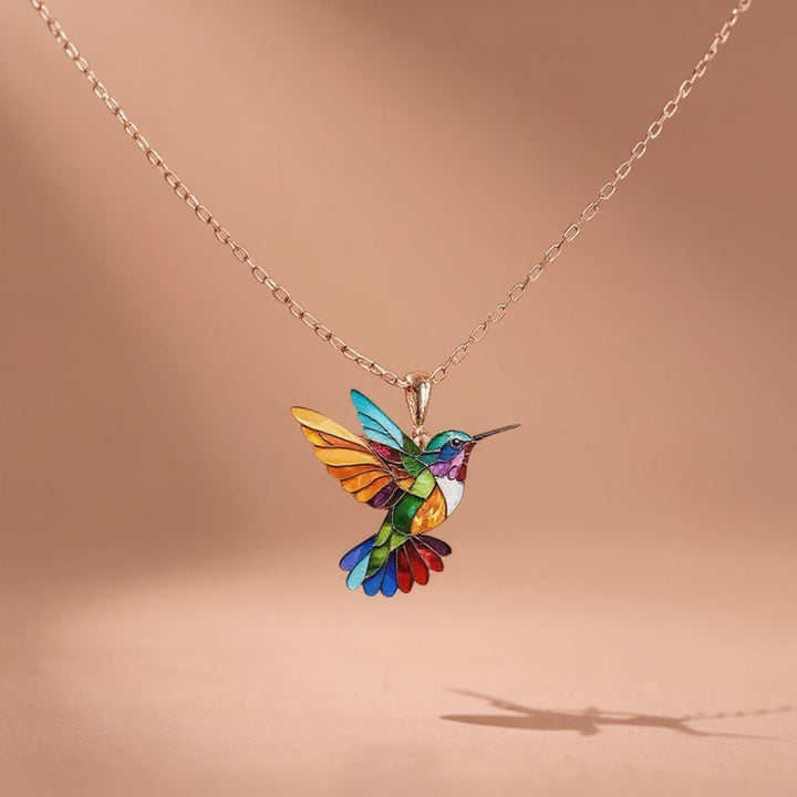 Nahla - Hummingbird Necklace and Earrings