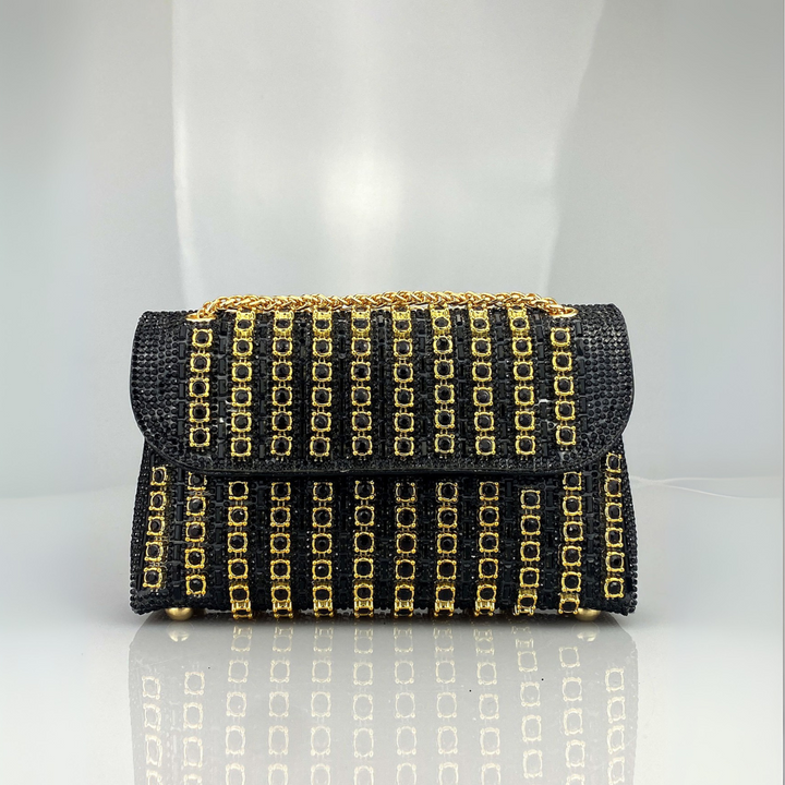 NOVI - Chic Chain Colored Diamond Shoulder Bag