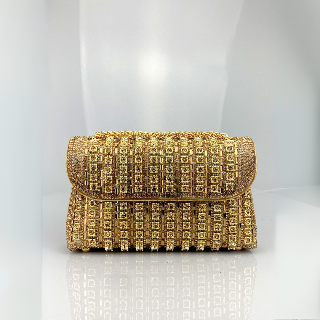 NOVI - Chic Chain Colored Diamond Shoulder Bag