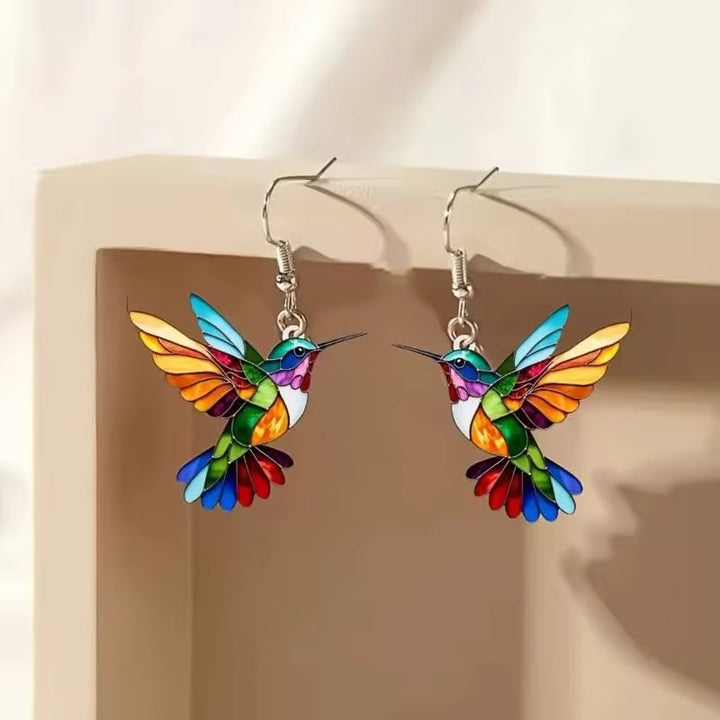 Nahla - Hummingbird Necklace and Earrings