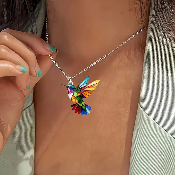 Nahla - Hummingbird Necklace and Earrings
