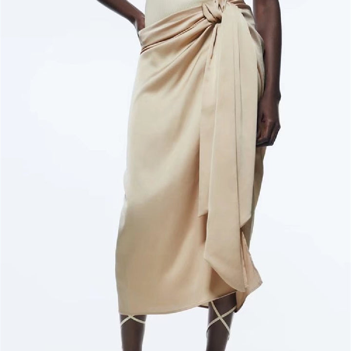 The Yarra Draped Midi Skirt