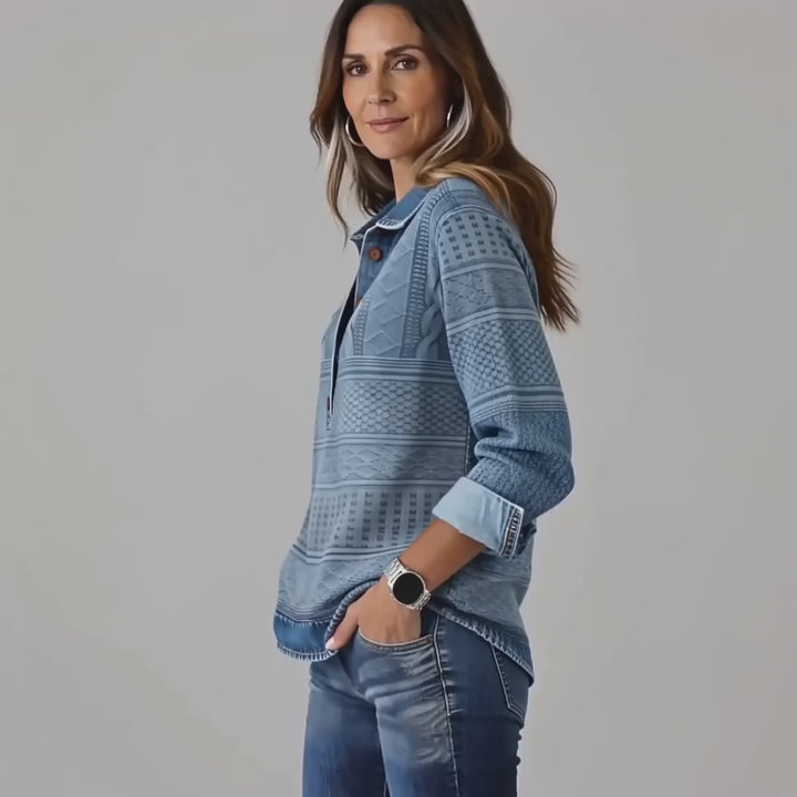 Rowan™ Half-Button Collared Sweatshirt