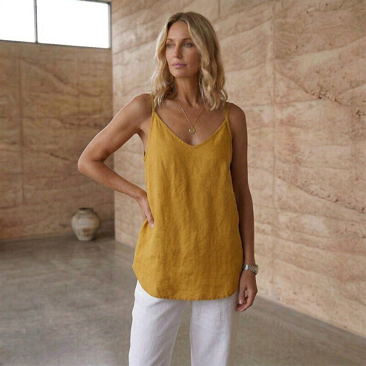 The Airlie Linen-Blend Camisole