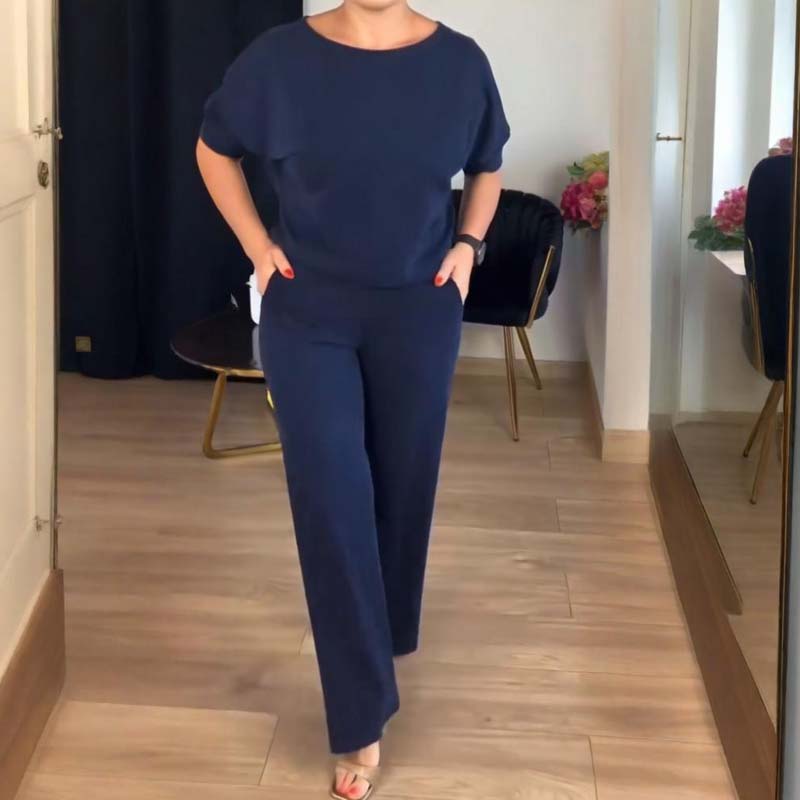 Elegant 3-Piece Set - Long Cardigan, Top, and Trousers